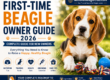 First-Time Beagle Owner Guide 2026 featuring a happy Beagle puppy and essential care tips for new owners