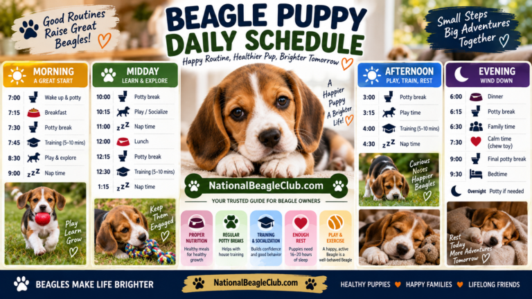 Beagle Puppy Daily Schedule: Feeding, Sleep & Training