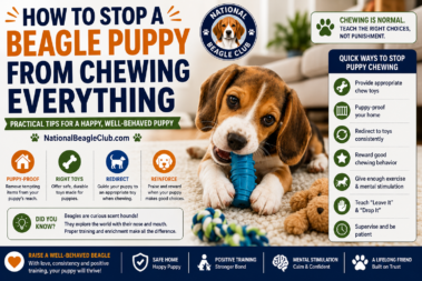 How to Stop a Beagle Puppy From Chewing Everything